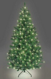 Shatchi 6Ft Prelit Green W/warm White Alaskan Pine Christmas Tree Warm White Leds - thumbnail 1