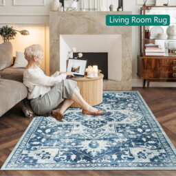 Ameha Tranquil Casmere Extra Large Rugs Nonslip Turkish Carpets 200 X 290 Cm Living Room Bedroom Rug - thumbnail 1