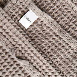Beliani Set Of 9 Towels Areora Cotton Taupe - thumbnail 6