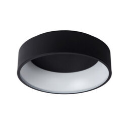 Lucide Talowe Led Modern Flush Ceiling Light 45.5Cm- Led Dim. - 1X30W 3000K - Black - thumbnail 3