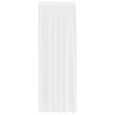 Berkfield Modern Curtains With Curtains Floral White Polyester
