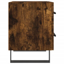 Berkfield Bedside Cabinets 2 Pcs Smoked Oak 40X35X47.5 Cm Engineered Wood - thumbnail 7
