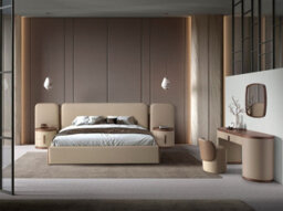Angel Cerda Square Modern Walnut Wall Mirror - thumbnail 6
