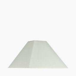 Pacific Lifestyle 30Cm Cream Cotton Tapered Square Lamp Shade Pyramid Table Lampshades