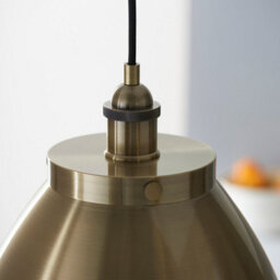 Luminosa Lighting Luminosa Franklin Single Pendant Ceiling Lamp, Antique Brass Plate - thumbnail 5