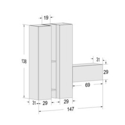 Decorotika Salzburg Moduler Modern Tv Unit Wall Mount Customizable Layout High Gloss White - thumbnail 6