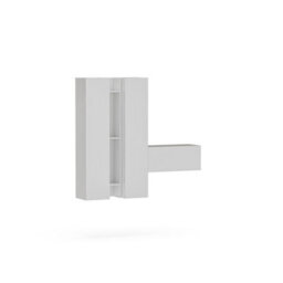 Decorotika Salzburg Moduler Modern Tv Unit Wall Mount Customizable Layout High Gloss White - thumbnail 4