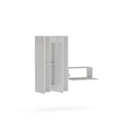 Decorotika Salzburg Moduler Modern Tv Unit Wall Mount Customizable Layout High Gloss White - thumbnail 5