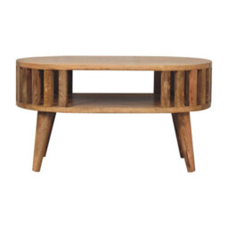 Wyld Haus Varenna Natural Mango Wood Slatted Coffee Table By - thumbnail 2