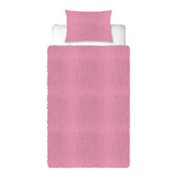 Character World Hello Kitty Fleece Single Duvet Reversible Quilt Cover Set Purple Pink Kids - thumbnail 9