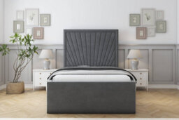 "Sloomy Somerset Armour Coniston Bed Frame With Mattress With 50"" Upholstered Headboard 3' Single" - thumbnail 1