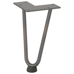Berkfield Hairpin Legs For Coffee Table 4 Pcs Natural Steel 20 Cm Solid Steel - thumbnail 4
