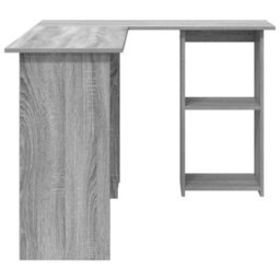 Berkfield Grey Computer Desk Grey Sonoma Mdf Medium Storage Desk - thumbnail 5