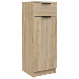 Walplus Bathroom Cabinet Sonoma Oak 32X33.5X90 Cm Engineered Wood - thumbnail 2