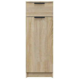 Walplus Bathroom Cabinet Sonoma Oak 32X33.5X90 Cm Engineered Wood - thumbnail 6