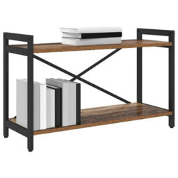 Berkfield Bookcase Old Wood 80 X 30 X 48.5 Cm Engineered Wood - thumbnail 3