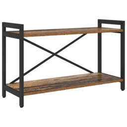 Berkfield Bookcase Old Wood 80 X 30 X 48.5 Cm Engineered Wood - thumbnail 2