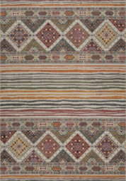 Aress Washable Traditional Living Room Area Rug -Low Pile Aztec Design Muti Coloured 160Cm X 230Cm - thumbnail 2