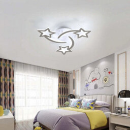 40W Modern Led Ceiling Light Children Room Lamp Cold White 3Stars Bedroom - thumbnail 8