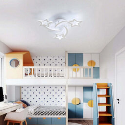40W Modern Led Ceiling Light Children Room Lamp Cold White 3Stars Bedroom - thumbnail 6