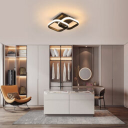 Pheashine Led Ceiling Light Modern Square Led Ceiling Lamp,3000K/4500K/6500K Fixture For Kitchen Bedrooms Hallway Office - thumbnail 7