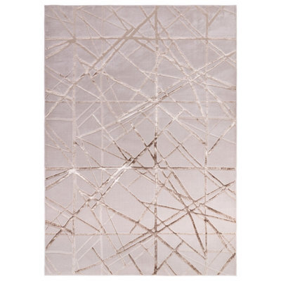 Mica Abstract Easy To Clean Modern Rug For Living Room, Bedroom And Dining Room-160Cm X 230Cm - image 1