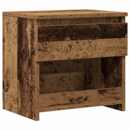 Berkfield Elegant Bedside Cabinet Old Wood 40X30X39 Cm Engineered Wood - thumbnail 1