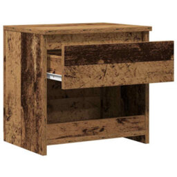 Berkfield Elegant Bedside Cabinet Old Wood 40X30X39 Cm Engineered Wood - thumbnail 7