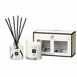 Aroma Naturals Minimalist Luxe Candle & Reed Diffuser Gift Set  Black Current, Pear Scent - thumbnail 4