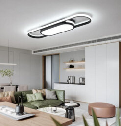Led Linear Ceiling Lights Black Flush Mount Ceiling Lighting 70Cm(3 Color Light) - thumbnail 3
