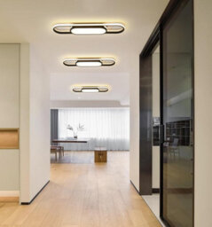 Led Linear Ceiling Lights Black Flush Mount Ceiling Lighting 70Cm(3 Color Light) - thumbnail 5