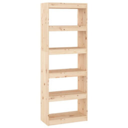 Vidaxl Book Cabinet/room Divider 60X30X167.5 Cm Solid Wood Pine Book Cabinets - thumbnail 2