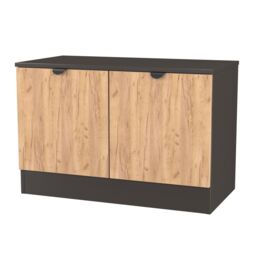 Varese Matt Graphite Tv Stand, (H)49.5Cm X (W)74Cm X (D)38.5Cm - thumbnail 4