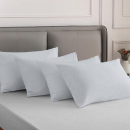 Bedlooms Dyed Pillowcase 2 Pair- Soft Plain Pillow Covers Silver Envelop Closure - Easy Care Pillowcase Bedding Set 50X75 Cm - thumbnail 8