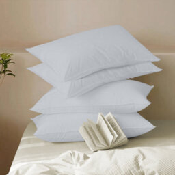 Bedlooms Dyed Pillowcase 2 Pair- Soft Plain Pillow Covers Silver Envelop Closure - Easy Care Pillowcase Bedding Set 50X75 Cm - thumbnail 7
