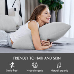 Bedlooms Dyed Pillowcase 2 Pair- Soft Plain Pillow Covers Silver Envelop Closure - Easy Care Pillowcase Bedding Set 50X75 Cm - thumbnail 4