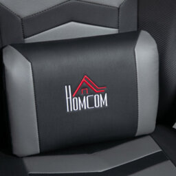 Homcom Massage Recliner Chair With Remote, Pu Leather Recliner Armchair Grey - thumbnail 8