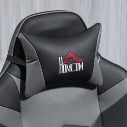 Homcom Massage Recliner Chair With Remote, Pu Leather Recliner Armchair Grey - thumbnail 7