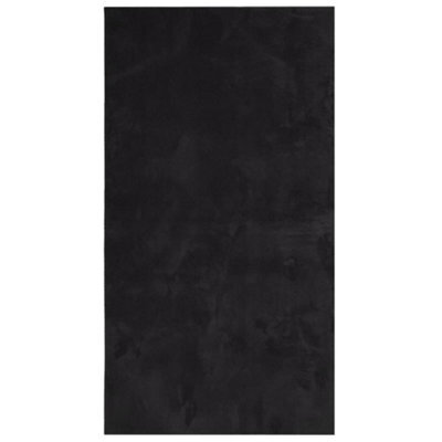 Berkfield Modern Rug Huarte Short Pile Soft And Washable Black 60X110 Cm