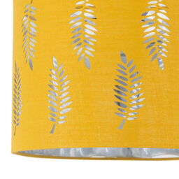 First Choice Lighting Set Of 2 Fern Ochre Cut Out 30Cm Pendant Lightshades - thumbnail 4