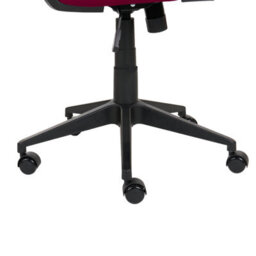Beliani Minimalist Office Chair Delight Burgundy - thumbnail 7