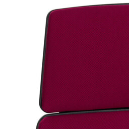 Beliani Minimalist Office Chair Delight Burgundy - thumbnail 8
