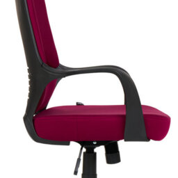 Beliani Minimalist Office Chair Delight Burgundy - thumbnail 6