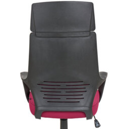 Beliani Minimalist Office Chair Delight Burgundy - thumbnail 5