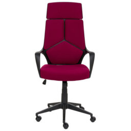 Beliani Minimalist Office Chair Delight Burgundy - thumbnail 4