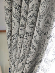 Luxury Living Victoria Room Darkening Ring Top Curtains Silver - thumbnail 3