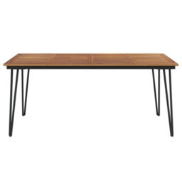 Berkfield Garden Table With Hairpin Legs 180X90X75 Cm Solid Wood Acacia - thumbnail 3