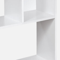 Sweeek. 5-Shelf Bookcase With 10 Compartments Pieter White 83X23.4X173 Cm - thumbnail 5