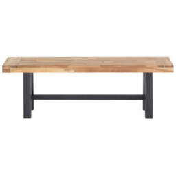 Beliani Garden Bench Scania 140 Cm Acacia Wood Black - thumbnail 6