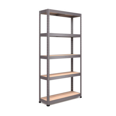 Rb Boss Garage Shelving Unit 5 Shelf Mdf Galvanised Steel (H)1800mm (W)900mm (D)400mm - image 1
